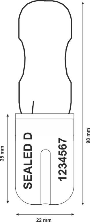 padlock Security seal Padlock type 180-1 mm