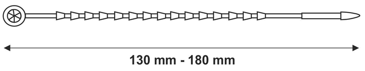 Beaded cable tie ARACHNESEAL