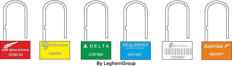 security seal padlockseal 160-4 colours customizations